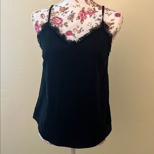 Mine Black Fitted Asymmetrical Camisole